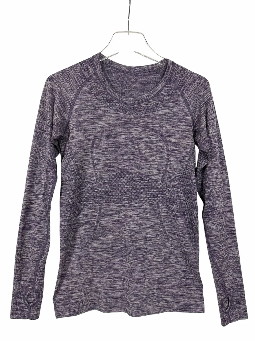Lululemon Run: Swiftly Tech Long Sleeve Crew Heathered Purple Size 8
